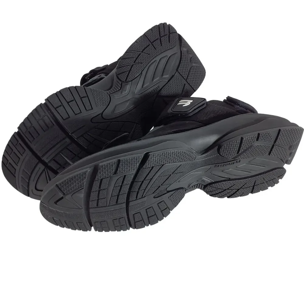 Balenciaga Sleek Black Tourist Sandal Size IT 46/ US 12.5-13 NWT
